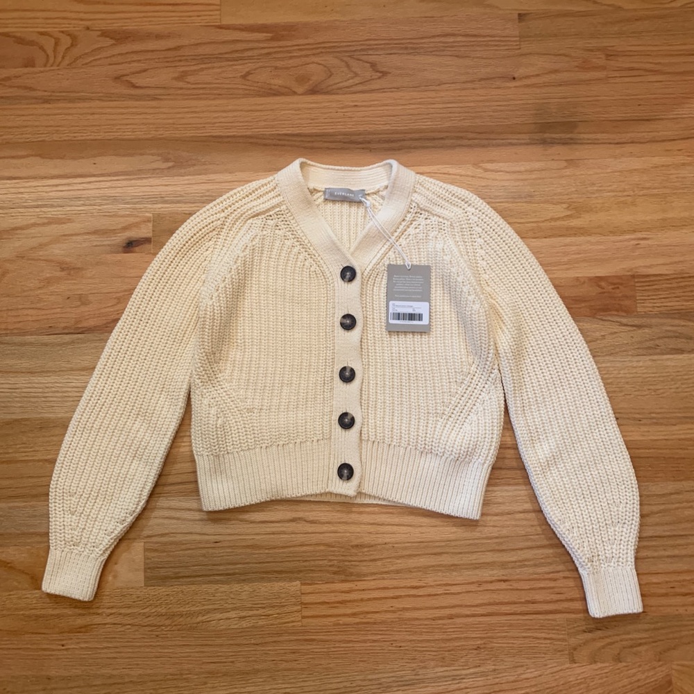 Everlane Texture Cotton Cardigan
